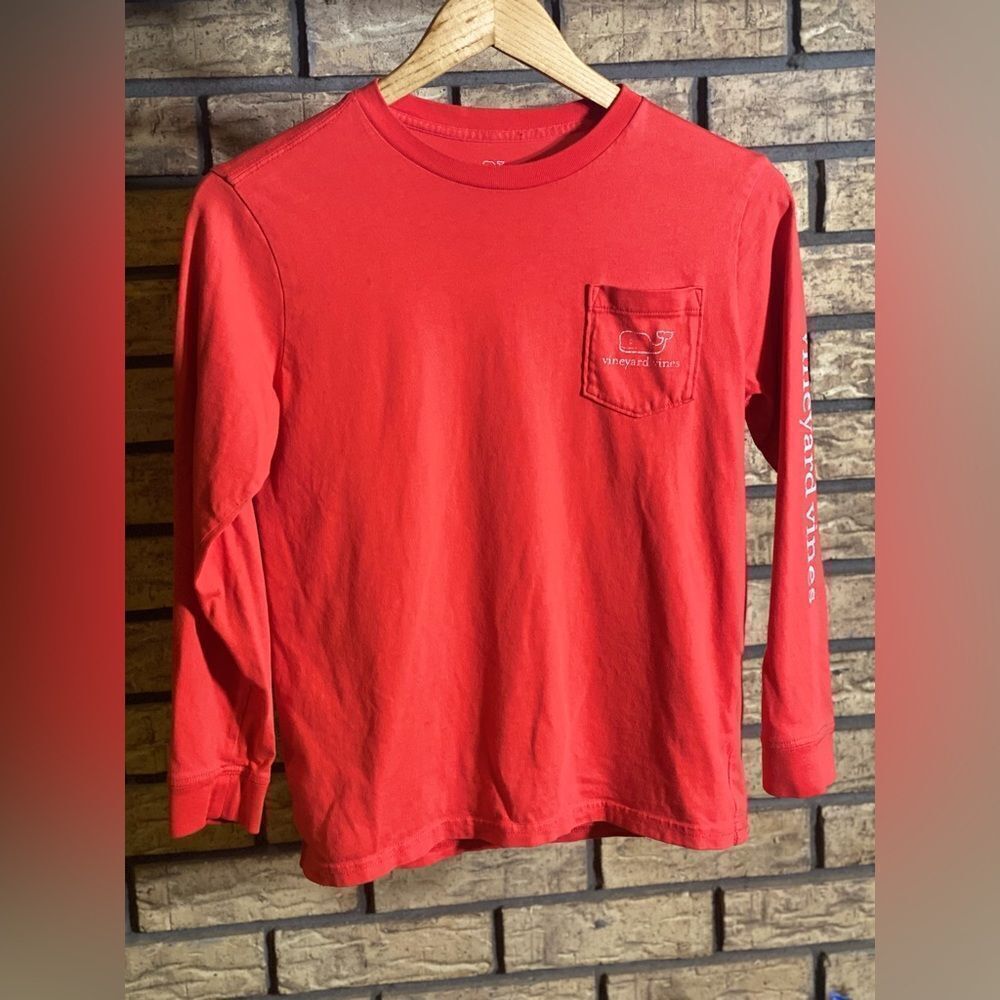 ‎Red medium vineyard vines long sleeve shirt